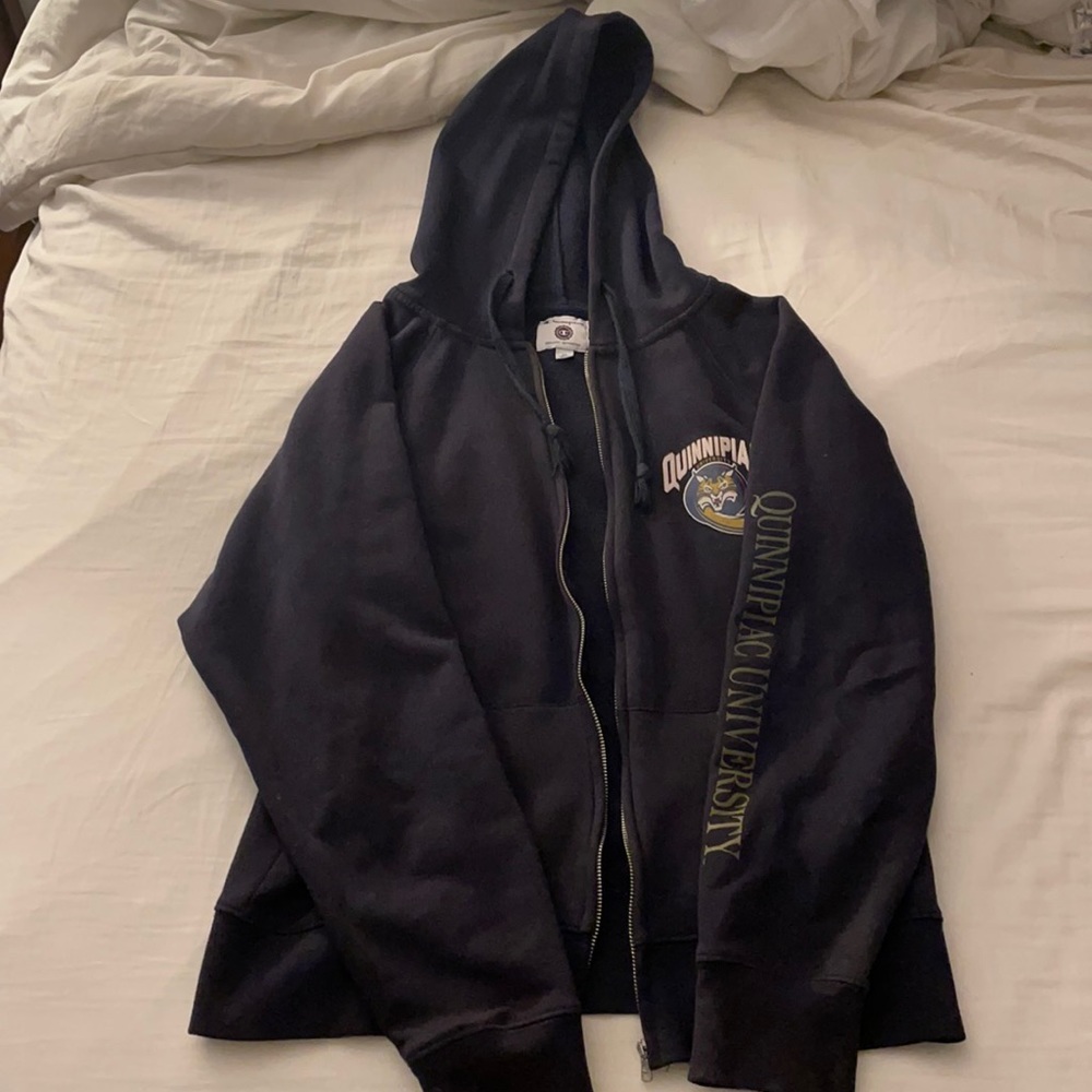 Champion Quinnipiac University zip up size small black